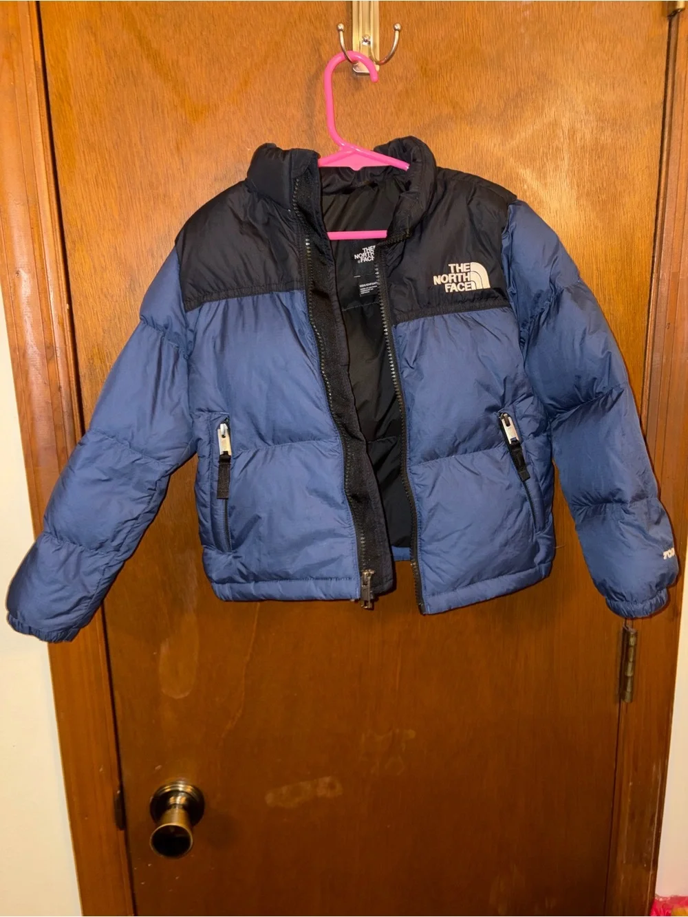 The North Face Kids Blue and Black Puffer Jacket
